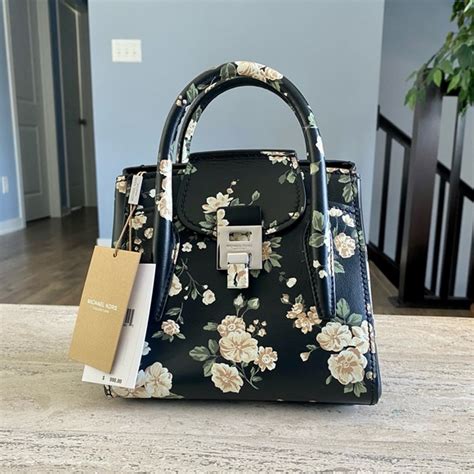 michael kors bandcroft floral leather satchel|Michael Kors Medium Bandcroft Floral Leather Satchel In Multi.